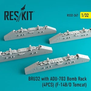 ResKit RS32-0267 Escala Modelo 1:32 BRU32 con ADU-703 Bomb Racks para F-14 (4 piezas) - Imagen 1 de 24