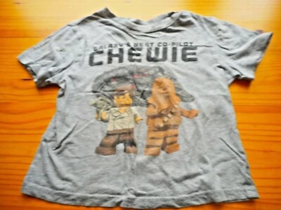 LEGO STAR WARS BOYS GRAY SHIRT "CHEWIE" SIZE 4 - Image 1 of 2