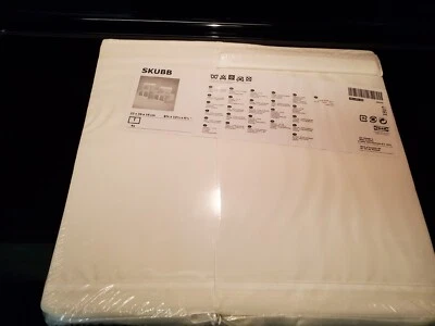 IKEA SKUBB NEW White Shoe Storage Bin Box 4 Pack Organizer Wardrobe - Image 1 of 4