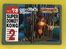 Dixie Diddy Super Donkey Kong 2 Card  1996 Bandai Nintendo No.78 F/S rare
