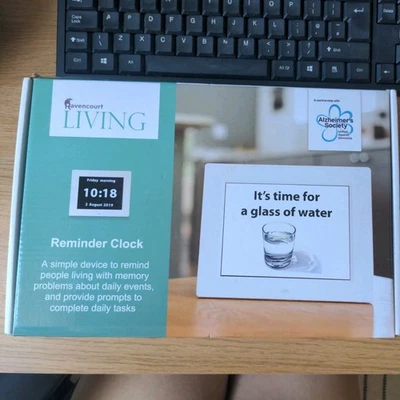 Ravencourt Living Reminder Clock NEW Alzheimer’s Society With Remote (dementia) - Image 1 of 4