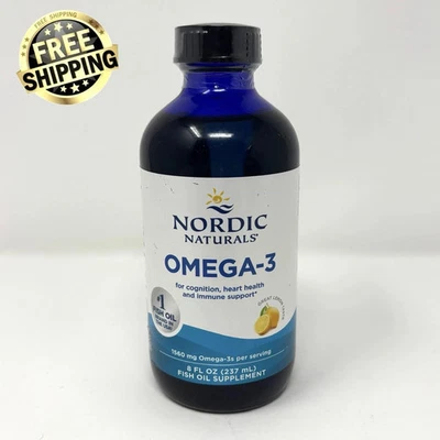 Nordic Naturals Omega3 Líquido 8 OZ Sabor Limón Sello de Fábrica/Exp.4/28 ENVÍO GRATUITO Foto 1 de 3