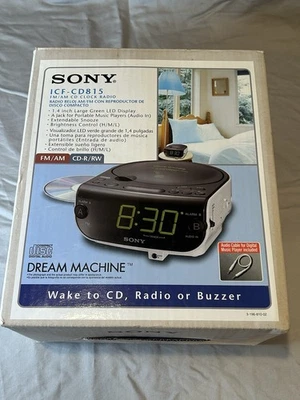 Sony Dream Machine ICF-CD815 Dual Alarm Clock Radio Stereo CD Player NEW IN BOX - Image 1 of 4