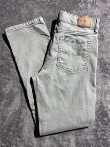 US Polo Assn. Jeans Pants Boys Size 16 Sage Gray Adjustable Elastic - Picture 1 of 13