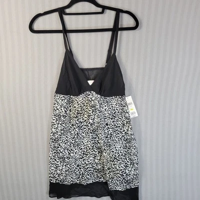 Oscar de Le Renta Etiqueta Rosa Mujer Chemise Estampado Leopardo Talla Mediana Nuevo Foto 1 de 4