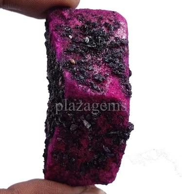 392.30 Carat Dyed Natural Red Ruby Rough Huge Loose Gemstone Big Offe 5NSB - Image 1 of 4