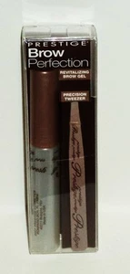 Prestige Brow Perfection Revitalizing CLEAR Brow Gel & Precision Tweezers NIP - Picture 1 of 1