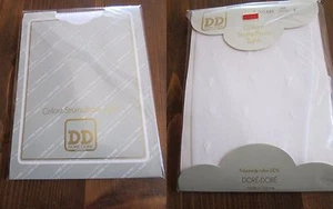 Collant Vintage Voile Bianco Con Fantasia Dorato Produzione Francese T4 - Imagen 1 de 1