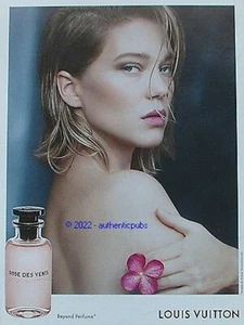 PUBLICITE LOUIS VUITTON PARFUM ROSE DES VENTS DE 2016 FRENCH AD PUB GLAMOUR - Picture 1 of 1