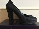Lesilla Black Platform Shoes Size 38Eu/8Us