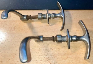 EARLY TEENS 1920S BRASS PIERCE PACKARD CADILLAC ESSEX DOOR HANDLES RAT ROD - Picture 1 of 19