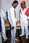 Boxer Thomas Hitman Hearns at in the dressing room before his figh- Old Photo