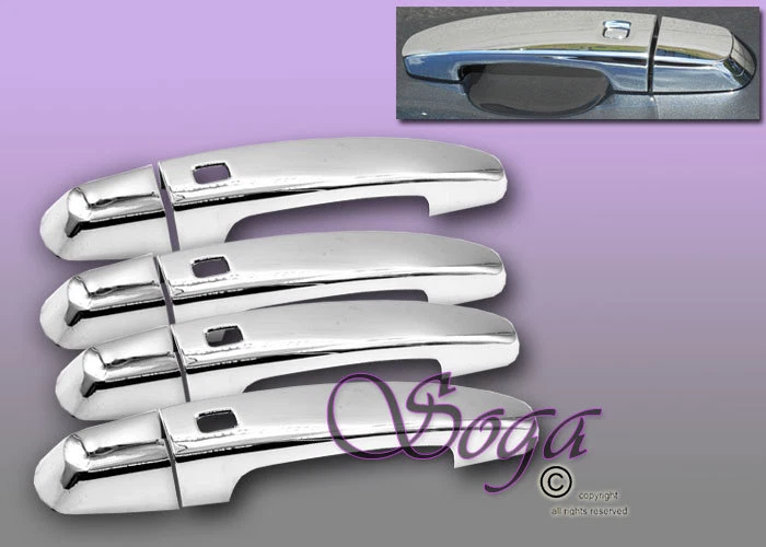 Cubierta de manija de puerta cromada para Chevrolet Malibu 2016 2017 2018 4 orificios inteligentes Foto 1 de 1