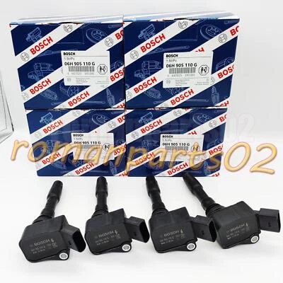 Bobina de encendido 4X 06H905110G para Bosch VW Tiguan Porsche Panamera Audi Q3 Q7 CJE Foto 1 de 4