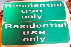 2 RESIDENTIAL USE ONLY Aluminum Street/Road/Traffic Sign Lot ~ 24 x 8 ~ S244 - Picture 1 of 6