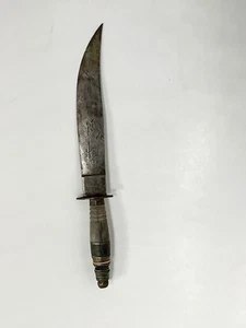 Mexikanische Skorpionklinge Mini 5,5" mit Hundegravur auf Klinge Holzgriff - Bild 1 von 9
