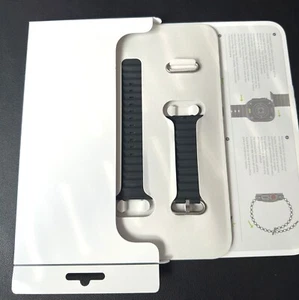 Apple Watch Armband Ocean Band 49 mm Black Natural Titanium - wie neu - Zdjęcie 1 z 9