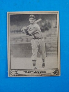 1940 PLAY BALL. BASEBALL #53 GEORGE MCQUINN VG-EX