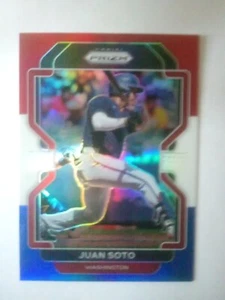 2022 Panini Prizm Tier II #117 Juan Soto - Red White & Blue Prizm Nationals - Picture 1 of 2