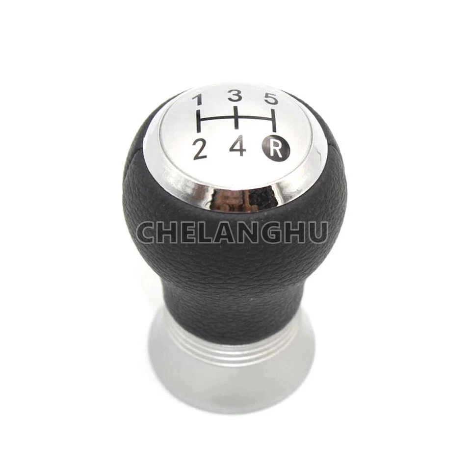 For Toyota Yaris 2006 2007 2008 2009 2010 Car 5 Speed Gear Shift Knob Leather - Imagem 1 de 4