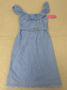 Lilly Pulitzer Ryann Eyelet Shift Dress Women's size 00 - Picture 1 of 10