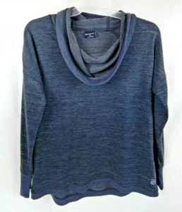 Be Inspired Womens Size XL Gathered Collar Shirt Top Unique Fitness Athletic  - Picture 1 of 8