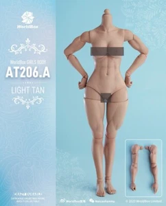 WorldBox 1/6 AT206A Woman Suntan Muscular Body F Female Figure Toys - Picture 1 of 5