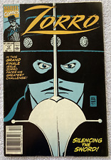 Zorro #12 (Marvel Comics, 1991) 6.0 Fine {Final Issue} Newsstand Edition