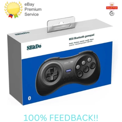 8Bitdo M30 2.4G Wireless Gamepad + 9 Pin Receiver - Commodore 64 Amiga 3DO WOW!! - Image 1 of 4