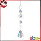 Crystal Wind Chime Glass Prisms Home Decor Gifts for Home Garden (Round 6) ✅