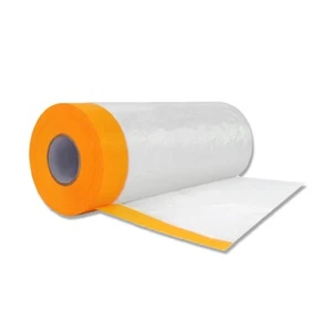 Abdeckfolie mit Klebeband Malerfolie Transparent Malerfolie Rolle 2700mm x 33m - Bild 1 von 1