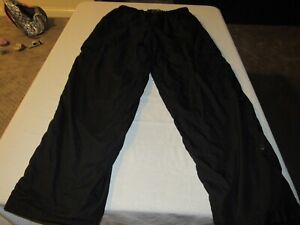 Polo Sport Ralph Lauren Men's Black Nylon Cargo Pants Size L Waist 34"-36"