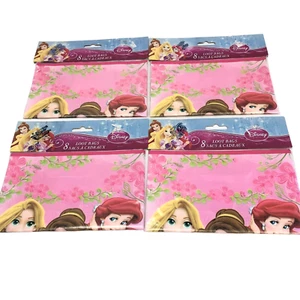 4 Disney Princess Loot Bags Party Birthday 8 in each package NEW Unopened - Picture 1 of 4