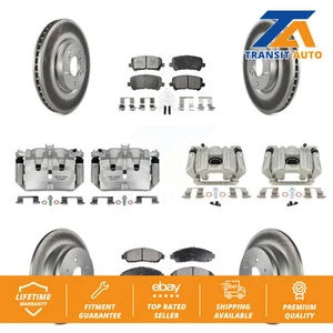 Front Rear Brake Caliper Coat Rotor And Ceramic Pad Kit (10Pc) For Acura MDX ZDX - Picture 1 of 1