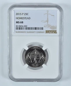 2015-P Washington Quarter Homestead America The Beautiful MS68 NGC *8566 - Picture 1 of 5
