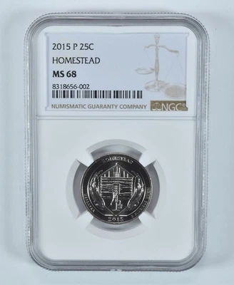 2015-P Washington Quarter Homestead America The Beautiful MS68 NGC *8566 - Image 1 of 4