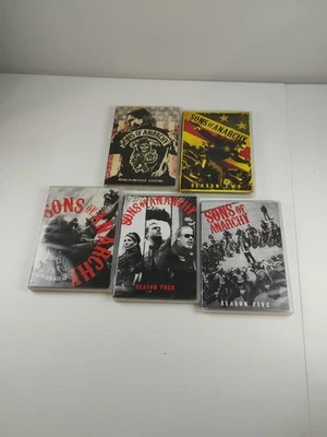 Sons of Anarchy Seasons 1 - 5 DVD All Five Seasons Complete Clean Excellent - Image 1 of 4
