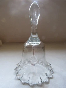 Glass Crystal Bell We Are One Forever etched - Picture 1 of 9