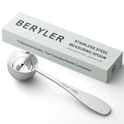 1 peça 1 colher de sopa (3 colheres de sopa, 15 ml) colher de medição única, aço inoxidável individual Te. - Imagem 1 de 4