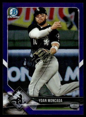 2018 Bowman Chrome PURPLE Yoan Moncada /250 Chicago White Sox #14 - Image 1 of 2