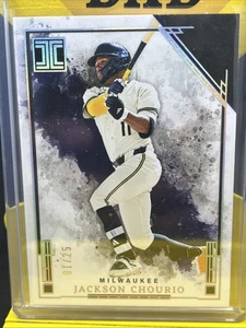 2025 PANINI IMPECCABLE JACKSON CHOURIO SILVER HOLO 01/25 BREWERS - Picture 1 of 2