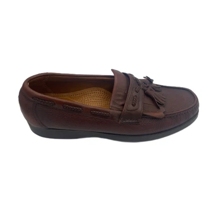Florsheim Comfortech Para hombres 11 D Zapatos de Barco Cuero Marrón Borla Mocasín Sin Cordones Foto 1 de 4