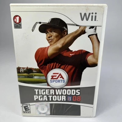 Tiger Woods PGA Tour 08 Nintendo Wii Juego Completo CIB EA Deportes Golf ESRB E Foto 1 de 4