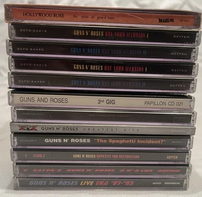 Guns N’ Roses CD Lot of 13 - Appetite/Lies/Use Your Illusion/3rd Gig/Chinese Foto 1 de 4