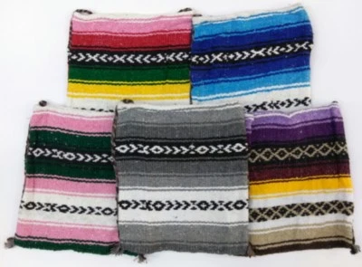 Hippie Baja Messenger Shoulder Bag Beach Rasta Blanket Purse Made in Mexico  - Image 1 of 3