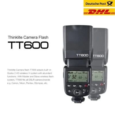 Godox TT600 2.4G Blitz Aufsteckblitz für Canon Nikon Fuji Olympus Kamera Non TTL - Bild 1 von 4
