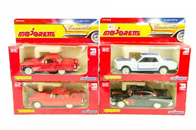 Majorette 1/32 Lot 1957 Chevy 1966 Ford Mustang GT 350 1956 Ford Thunderbird - Image 1 of 4