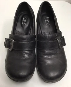 BOC Side Buckle Womens Size 8 Black Wedge Shoes - Picture 1 of 9