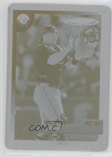 2005 Topps Total Printing Plate Cyan Front 1/1 Rod Barajas #14 0lm