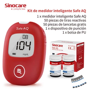 Sinocare SAQ Glucometro medidor glucosa Ofertas especiales 50 KIT - Imagen 1 de 6